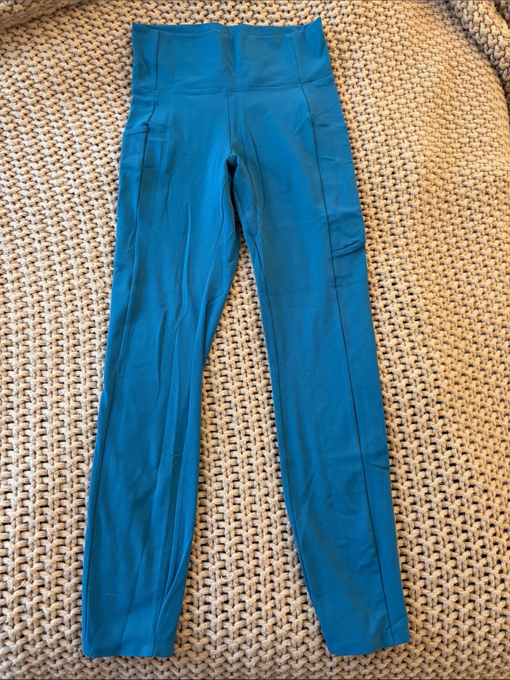 High-Waist Teal Leggings